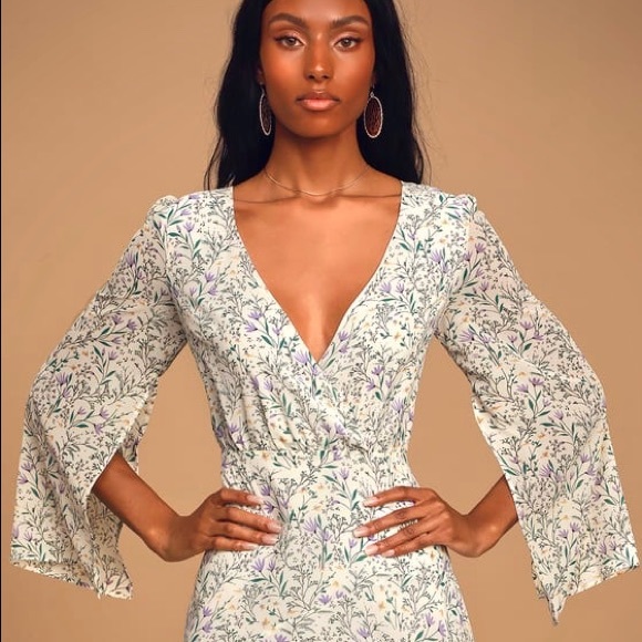 Lulus “Blooming Daydream” Cute Floral Skater Dress - Picture 9 of 10